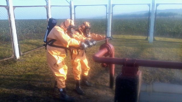 Ремонтники восстановили аммиакопровод после ЧП в Воронежской области