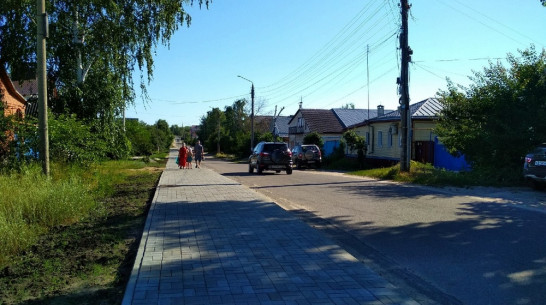 В Павловске от Тамбовского озера до Петровского сквера построили тротуар