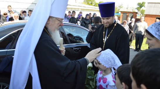 В праздник Вознесения Господня митрополит отслужил литургию в Эртильском районе