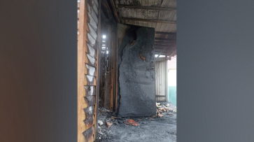 Воронежцы показали последствия пожара в доме в Левобережном районе: видео