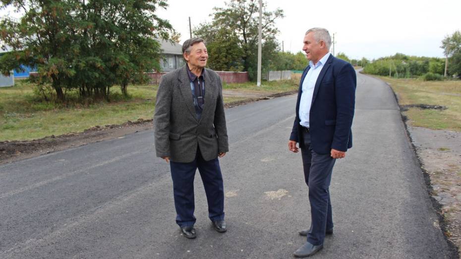 В терновском селе Козловка уличные дороги отремонтировали за 13,5 млн рублей