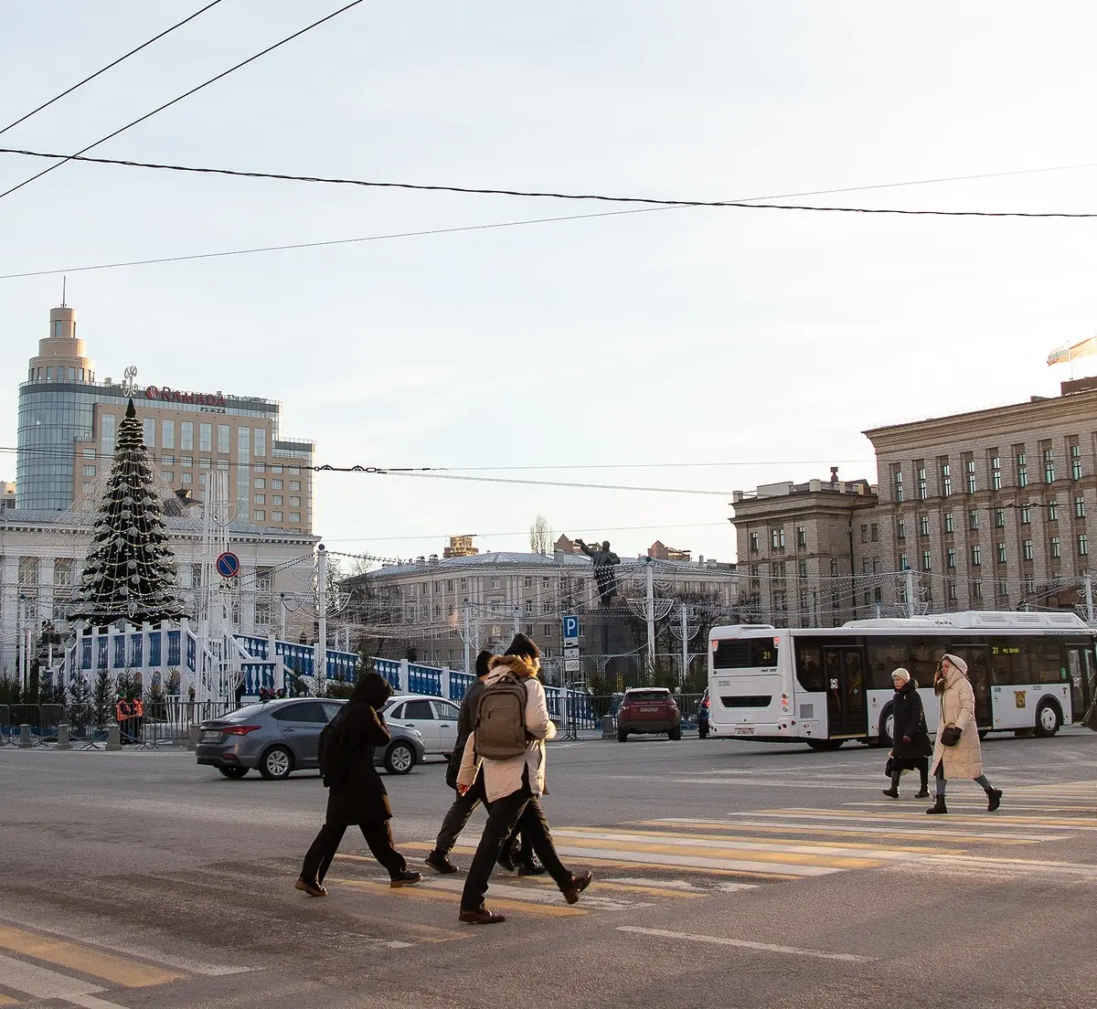 На старый Новый год в центре Воронежа перекроют движение и запретят парковку