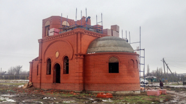 В лискинском селе Колыбелка завершили основной этап строительства новой церкви