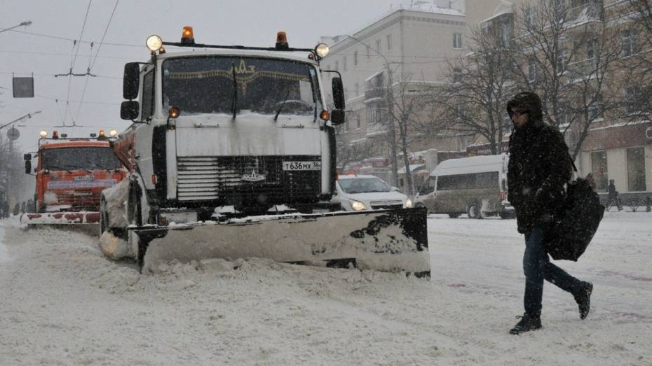 Коммунальщики вывезли с улиц Воронежа более 900 самосвалов снега за сутки 
