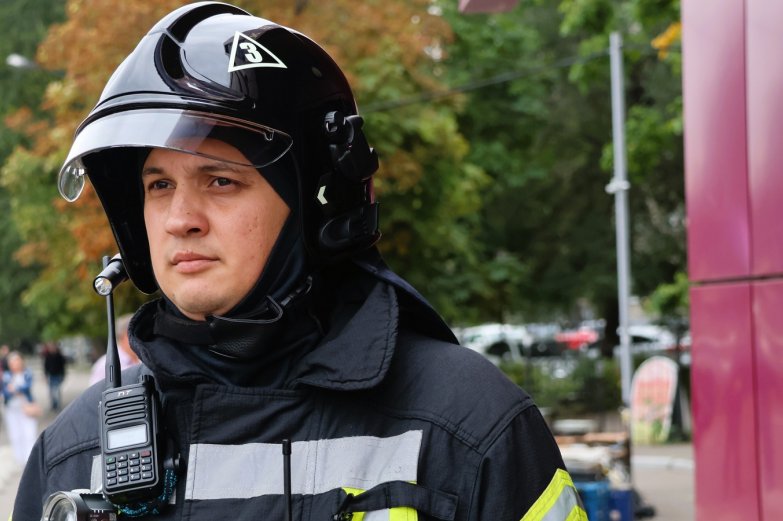 Учения МЧС на рынке 