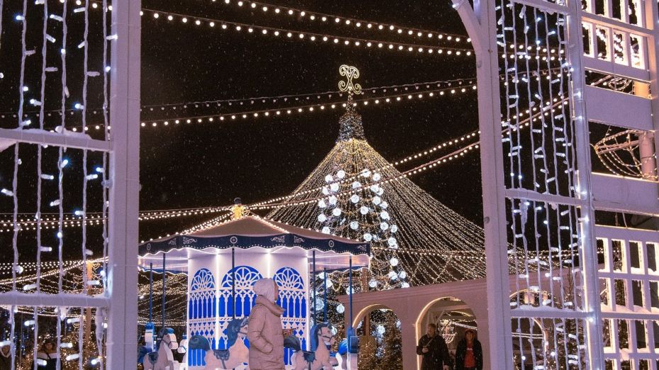 Новогоднюю площадь Ленина в Воронеже решили не разбирать до 29 января