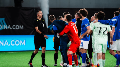 Тренера воронежского «Факела» дисквалифицировали на 7 матчей после оскорбления арбитра и драки