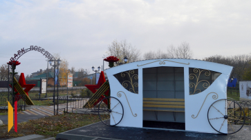 В терновском селе Народное установили остановку в форме кареты