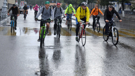 Непогода заставила перенести антинаркотический велопробег в Воронеже