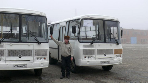 Верхнемамонский автопарк получил  два новых автобуса