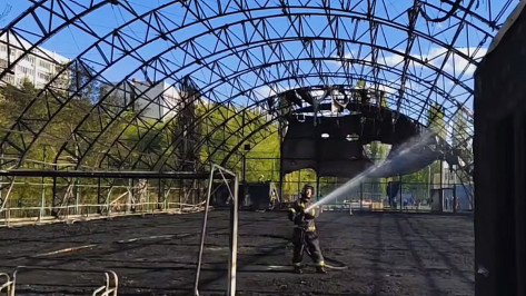 Появились подробности сильнейшего пожара у школы №87 в Воронеже