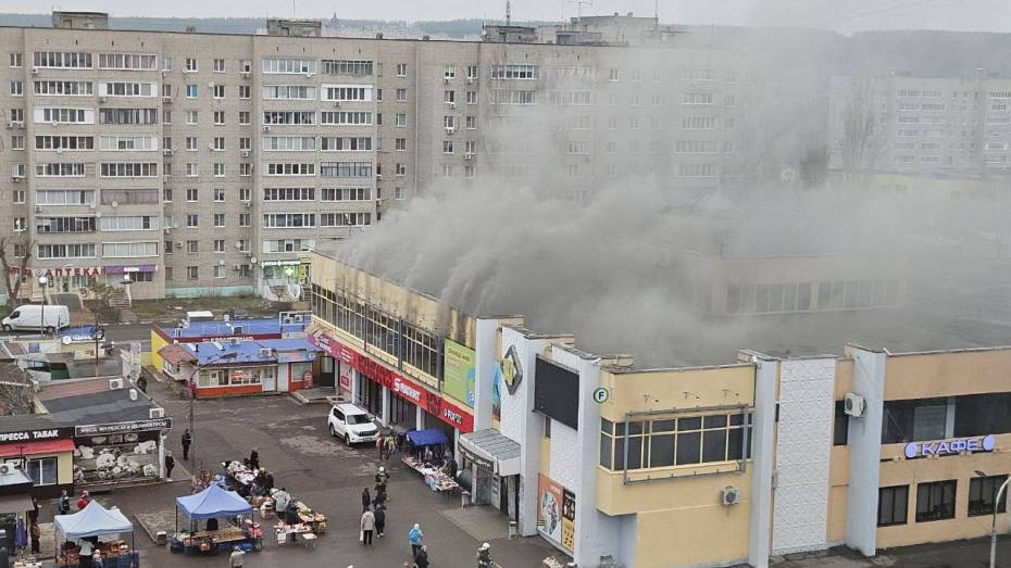 В Нововоронеже загорелся торговый центр утром 23 ноября