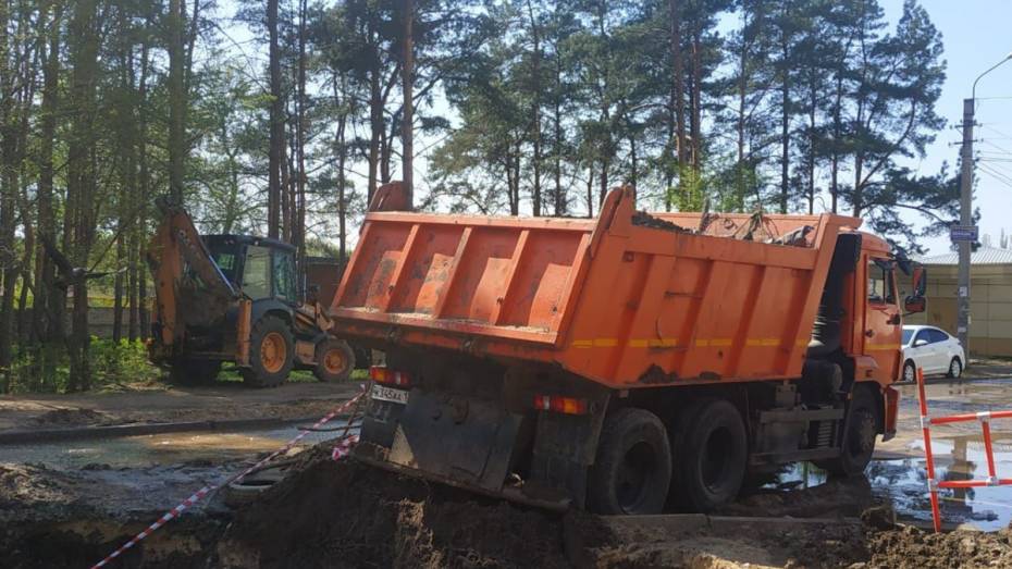 Рабочие устранили утечку, оставившую без воды 2 микрорайона Воронежа 