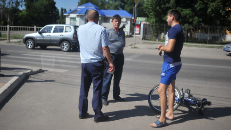 В Воронежской области в ДТП пострадал 11-летний велосипедист 