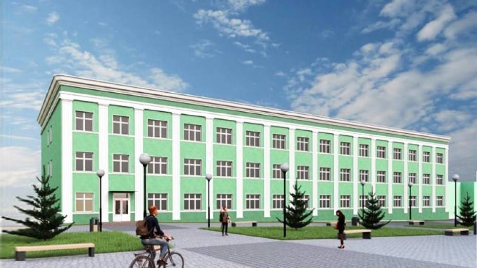 В Бутурлиновке Воронежской области началось строительство пристройки к школе на 312 мест
