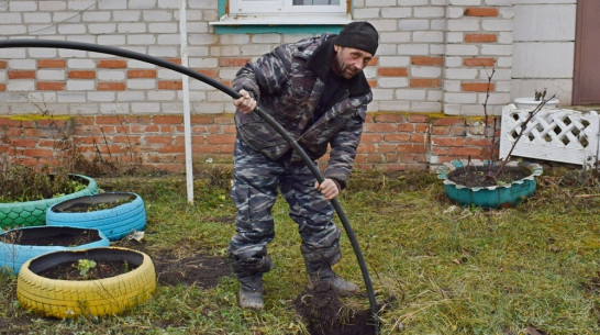 В Грибановском микрорайоне Заречье построили водопровод