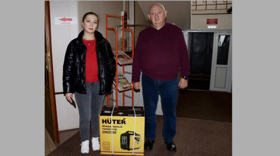 Из Лисок в зону СВО передали инверторный генератор