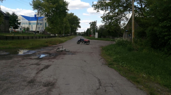 В подгоренском селе Сергеевка в ДТП с мотоциклом пострадал 11-летний велосипедист