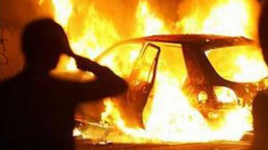 В Павловске по неизвестным причинам загорелся автомобиль