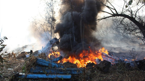Старушка погибла при горении сена в Воронежской области
