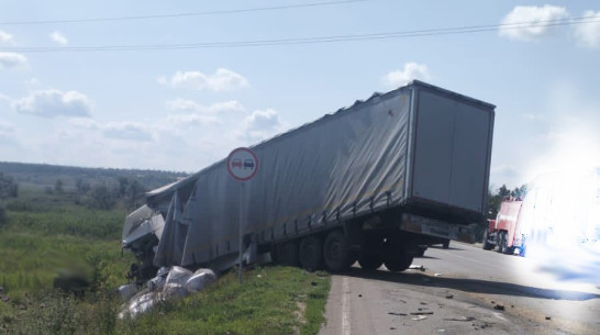 В Воронежской области столкнулись 2 КамАЗа: погиб мужчина