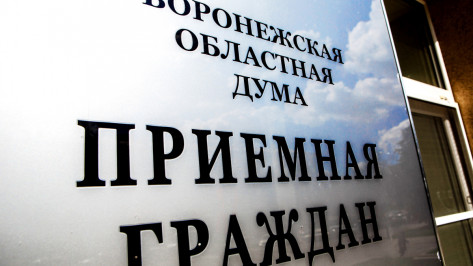 С начала года депутаты Воронежской областной Думы рассмотрели более 800 обращений