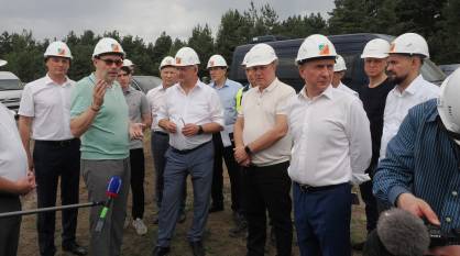 Воронежский губернатор побывал на стройплощадке туристического комплекса «Ямань SPA Resort» на берегу реки Дон