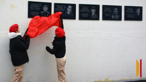 В трех школах Воробьевского района открыли мемориальные доски участникам СВО
