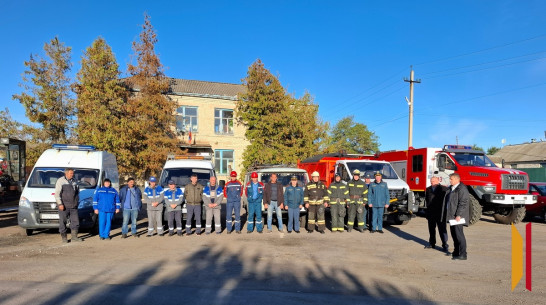 В Нижнедевицком районе прошла тренировка по гражданской обороне