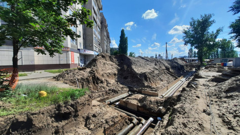 В Левобережном районе Воронежа заменят 1,3 км изношенной теплосети до 30 июля