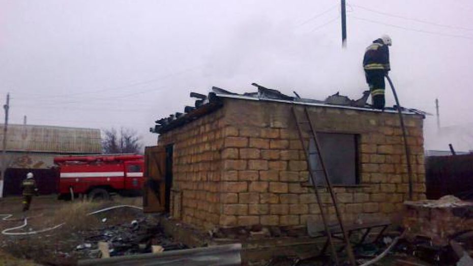 В Воронежской области при пожаре пострадал 34-летний мужчина