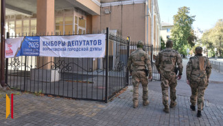 «Приходите на участки и делайте свой выбор!» – росгвардейцы отдали голоса на выборах депутатов Воронежской областной и городской дум