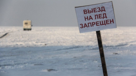 В Воронеже легковушка провалилась под лед водохранилища