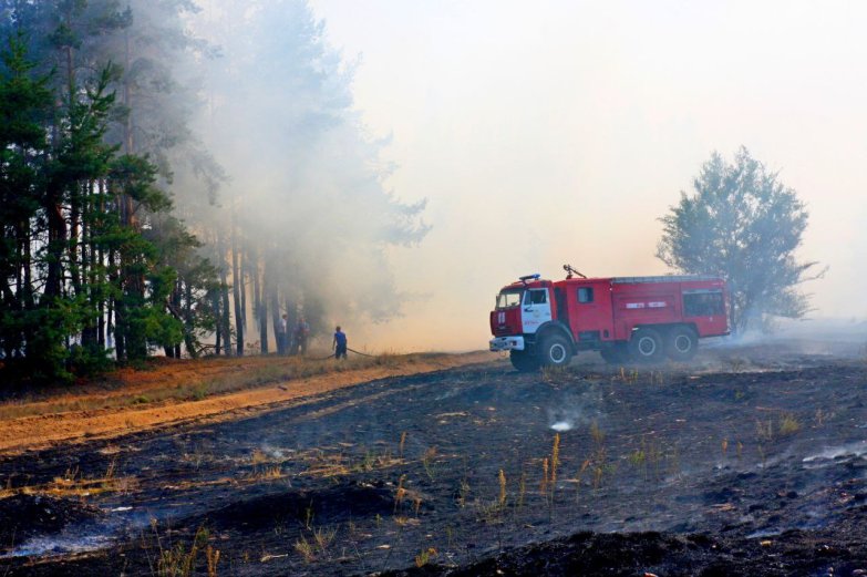 Пожар в хуторе Калач Лискинского района