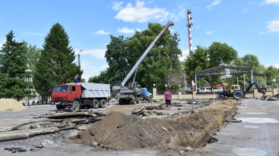 В Грибановке отремонтируют центральную площадь