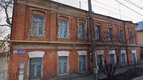 В Воронеже отремонтируют фасад и фундамент исторического Дома портнихи Скуратовой
