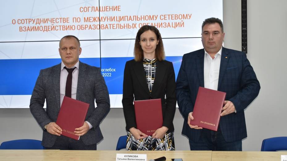Борисоглебск и Терновка подписали соглашение о сетевом взаимодействии в образовании