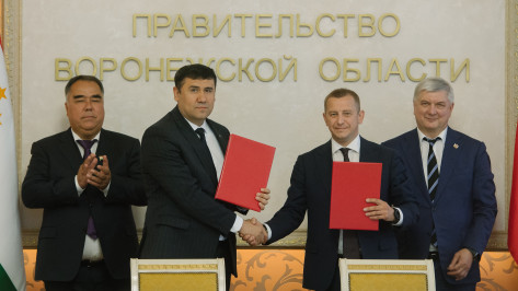 В воронежском правительстве подписали соглашения о сотрудничестве с Согдийской областью Таджикистана