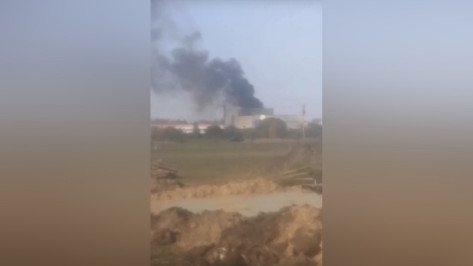 В Воронеже загорелся завод в Масловке