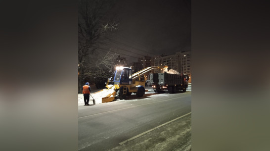 В Воронеже за ночь вывезли около 5 тыс кубометров снега