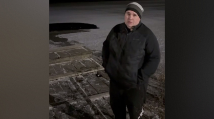 Под Воронежем мужчина спас провалившегося под лед на реке ребенка