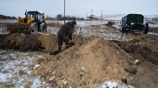 В нижнедевицком селе начали строить газопровод