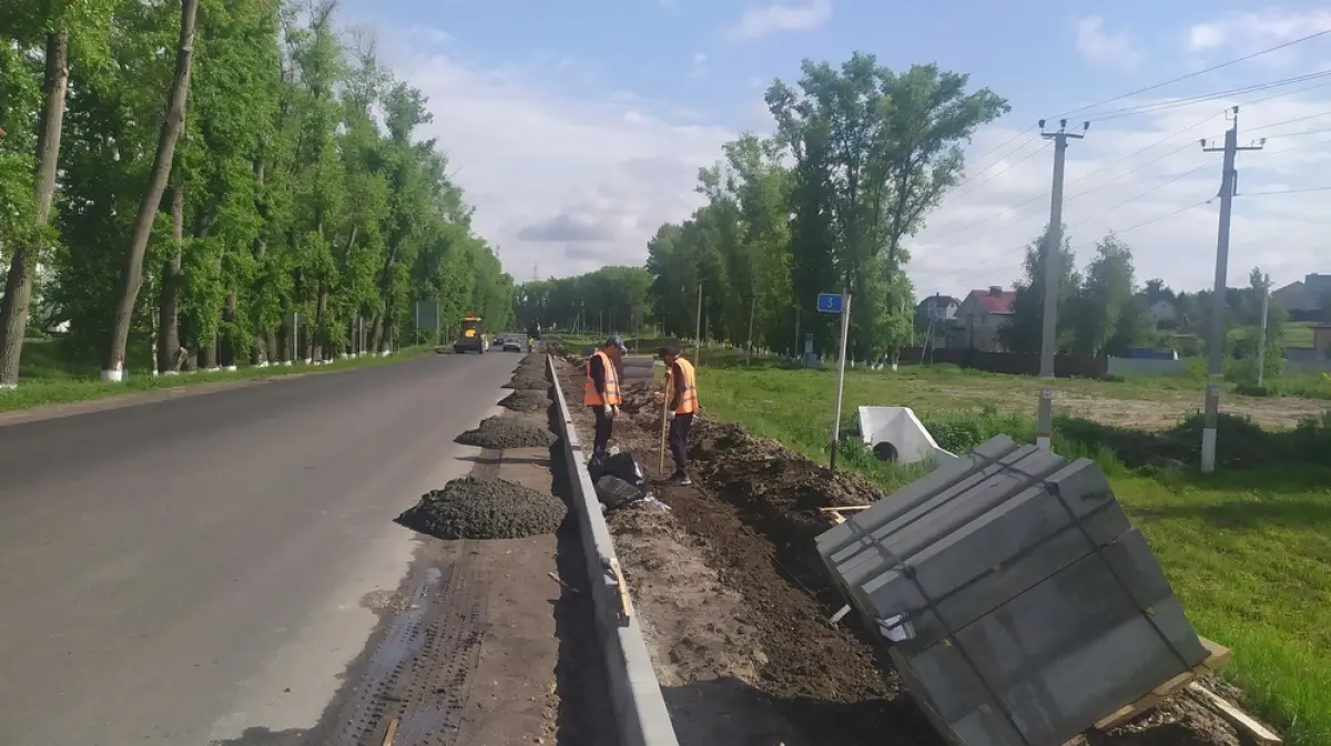 Подслушано воля новоусманский. Строительство тротуара. Тротуар вдоль дороги. Усмань дорога.