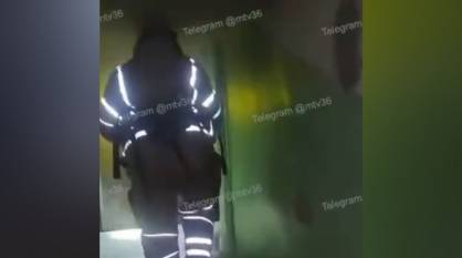 В Воронеже из горящей квартиры спасли детей и кота: видео