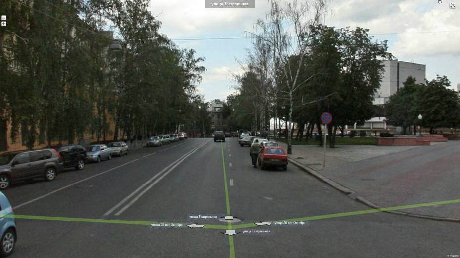 На улице Театральной в Воронеже разрешат парковаться