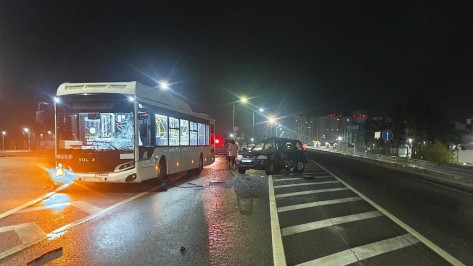 В Воронеже автобус протаранил Honda: погиб водитель иномарки