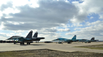 Первая группа самолетов из Сирии приземлилась в Воронежской области
