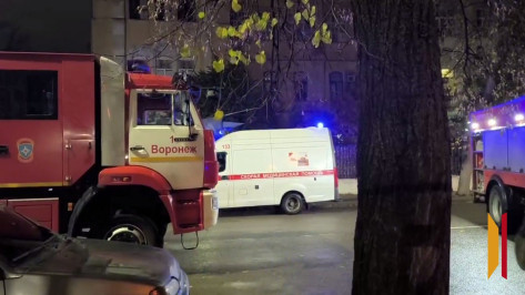 В Воронеже на улице Студенческой произошел пожар в доме, где расположен детский сад