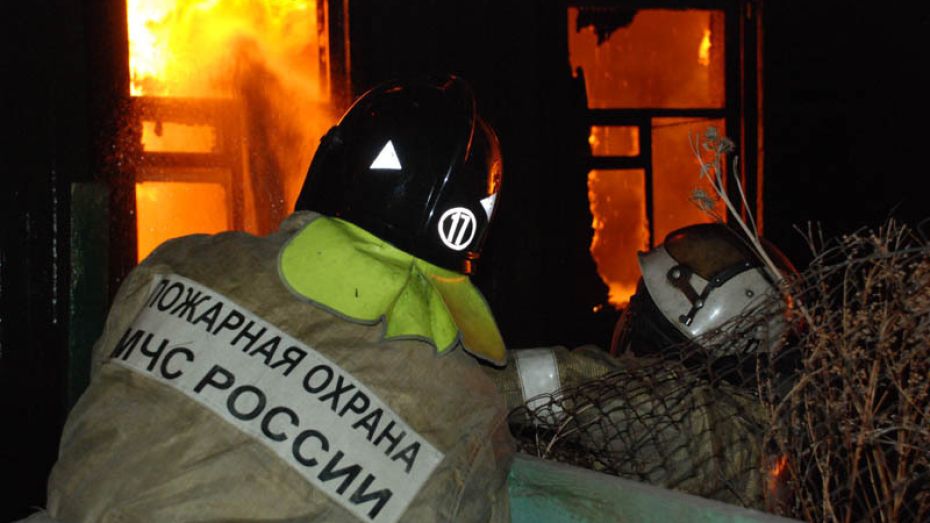 В Воронеже в Коминтерновском районе в частном секторе случился пожар