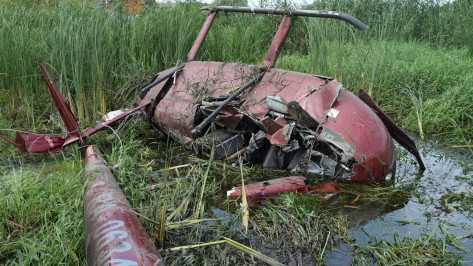 После падения вертолета под Воронежем без электричества остались жители двух сел